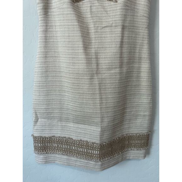 White House Black Market Beige Asymmetrical Dress - Picture 3 of 15